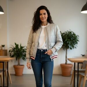 Bally Lightweight Quilted Bomber Jacket | Size 4